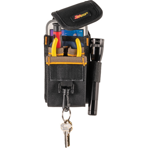 Cell Phone and Tool Holder, Cell Phone Holder, Polyester, 5 Pockets - Kuny's SW-1105