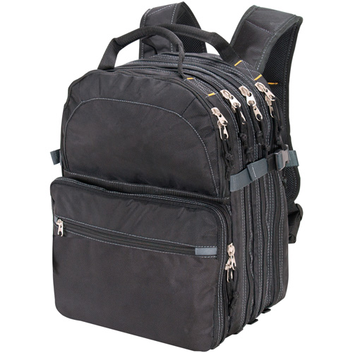 Sacs &agrave; dos pour outils &agrave; 75 pochettes, 13" lo x 17-1/2" la, Noir, Nylon - Kuny's SW-1132