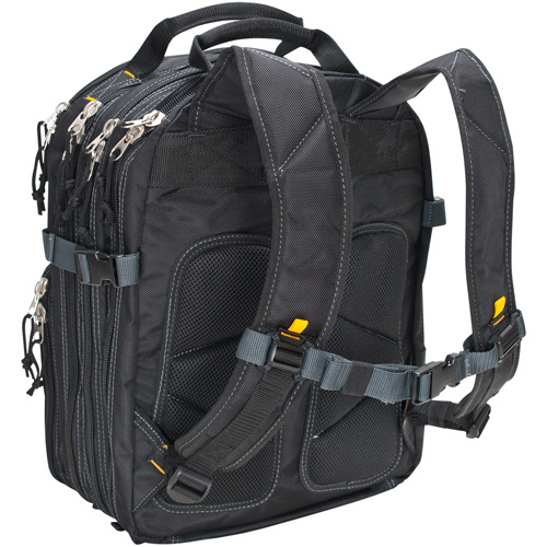 Sacs &agrave; dos pour outils &agrave; 75 pochettes, 13" lo x 17-1/2" la, Noir, Nylon - Kuny's SW-1132