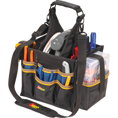 Grands porte-outils pour &eacute;lectriciens et travaux de maintenance, Polyester, 23 pochettes, Noir - Kuny's SW-1528