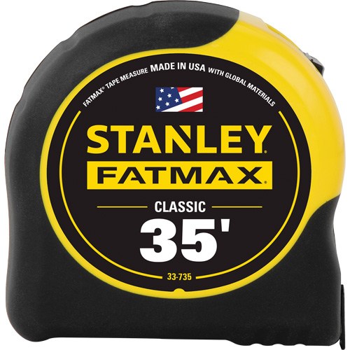 FatMax&reg; Classic Tape Measure, 1-1/4" x 35', Imperial Graduations - Stanley Tools 33-735THR