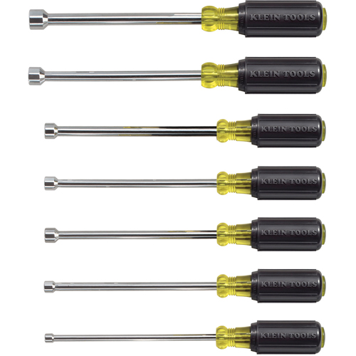 Cushion Grip Nut Driver Set, 7, Magnetic, Imperial - Klein Tools 647M