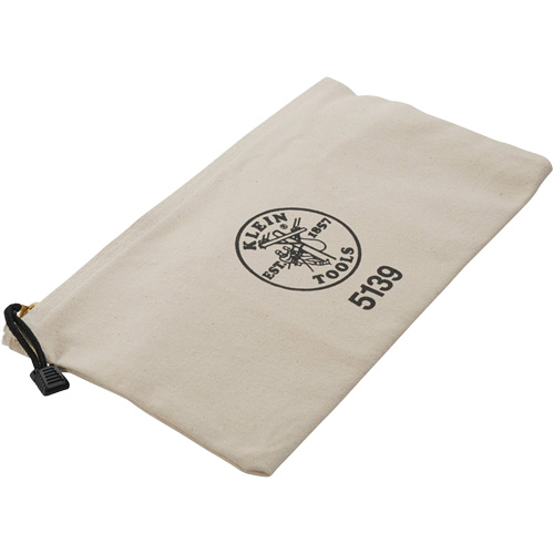 Zipper Tool Pouch, Canvas, 1 Pockets, Beige - Klein Tools 5139