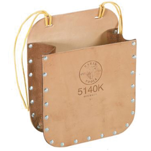 Sac d'outils avec sangle, Cuir, 1 pochettes, Brun - Klein Tools 5140K