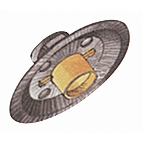 Meule rapide A24N, 6" x 1/4", Arbre 7/8", Oxyde d'aluminium, Type 27 - United Abrasives Inc. 20078