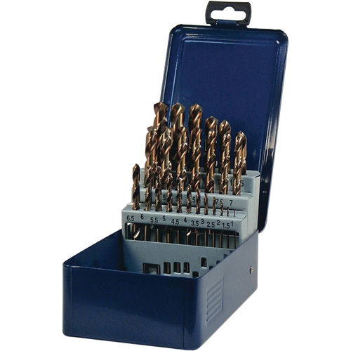 Jeu de forets, 25 morceaux, Acier rapide - Walter Technologies Pour Surface 01E625