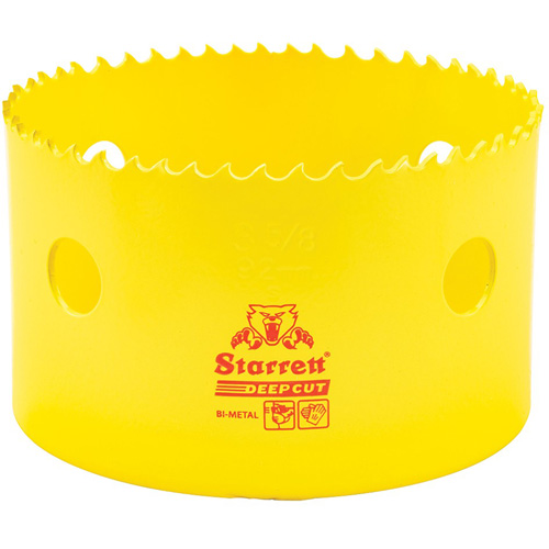 Scie &agrave; cloche bim&eacute;tal 3-5/8", 3-5/8", Profondeur de la coupe 2", Bim&eacute;tal - Starrett DCH0358-G