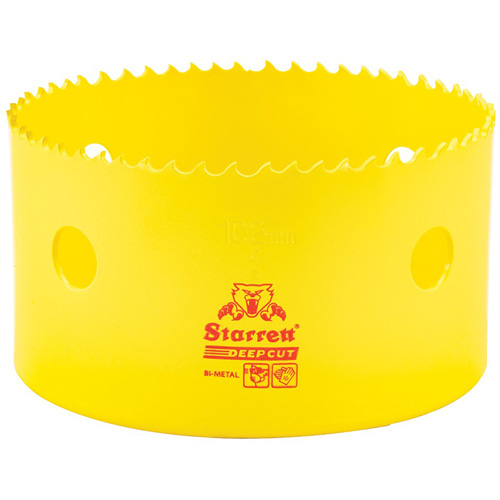 Scie &agrave; cloche bim&eacute;tal 4", 4", Profondeur de la coupe 2", Bim&eacute;tal - Starrett DCH0400-G