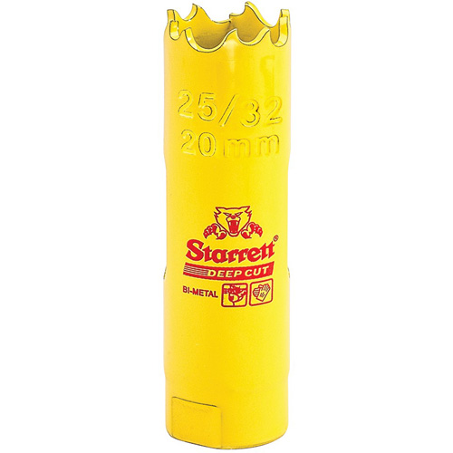 Scie &agrave; cloche bim&eacute;tal 25/32", 25/32", Profondeur de la coupe 2", Bim&eacute;tal - Starrett DCH2532-G