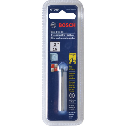 Foret pour verre et carreaux, Carbure, Cannelure 4" - Bosch GT200