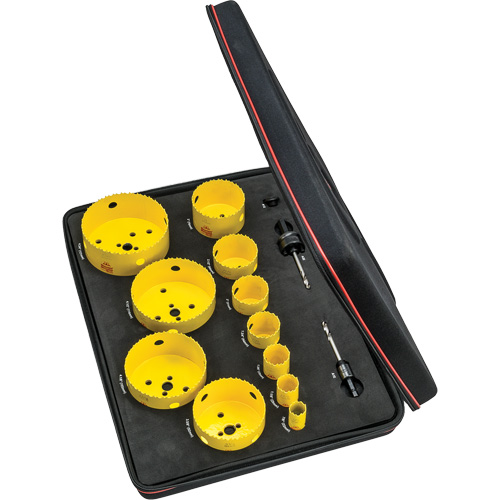 Trousse de scie cloche pour &eacute;lectricien, 14 morcea - Starrett KDC11041-N