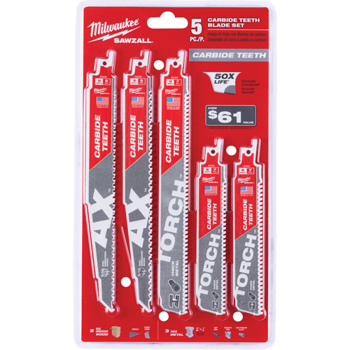 Sawzall&reg; Carbide Teeth Blade Set - Milwaukee 49-22-3306