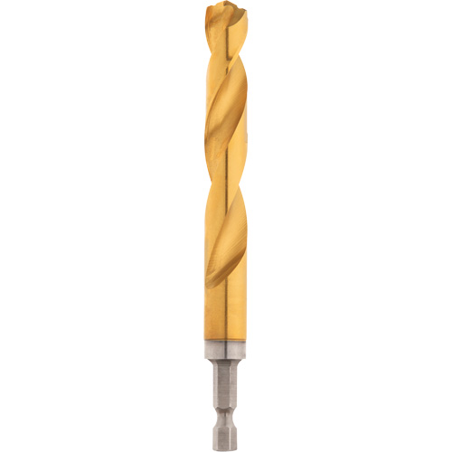 Shockwave Drill Bit, 1/2", Titanium, 3-21/64 Flute, 135° Point - Milwaukee 48-89-4629CAN