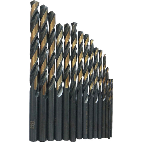 Jeu de forets s&eacute;rie courte, 29 morceaux, Acier rapide - Outils Aurora 