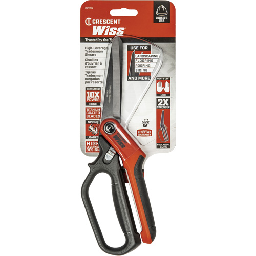 Heavy-Duty Tradesman Shears, 11", Single Ring Handle - Wiss By Crescent CW11TM