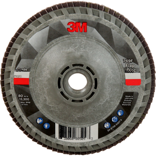 Disque &agrave; lamelles &agrave; changement rapide 769F, 4-1/2" x 5/8"-11, Type 27, Grain 120+, C&eacute;ramique - 3M AB05936
