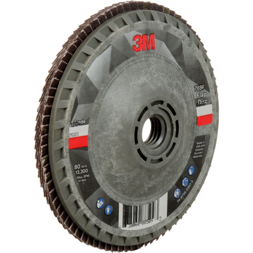 Disque &agrave; lamelles &agrave; changement rapide 769F, 4-1/2" x 5/8"-11, Type 27, Grain 120+, C&eacute;ramique - 3M AB05936