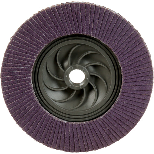 Disque &agrave; lamelles &agrave; changement rapide 769F, 5" x 5/8"-11, Type 27, Grain 120+, C&eacute;ramique - 3M AB88502