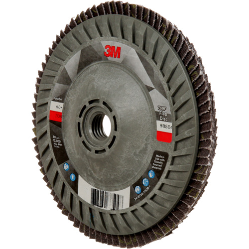 769F Quick Change Flap Disc, 5" x 5/8"-11, Type 27, 60+ Grit, Ceramic - 3M AB05949