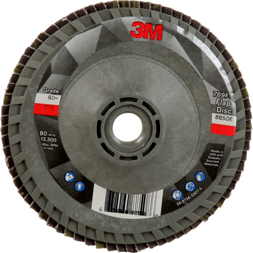 769F Quick Change Flap Disc, 4-1/2" x 5/8"-11, Type 29, 60+ Grit, Ceramic - 3M AM05938