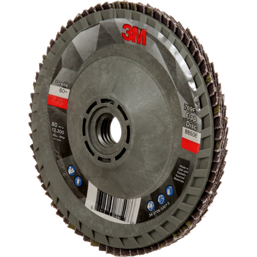 769F Quick Change Flap Disc, 4-1/2" x 5/8"-11, Type 29, 60+ Grit, Ceramic - 3M AM05938