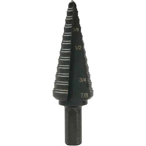 Multi-Hole Step Bit, 3/16"/4.8 mm - 7/8"/#4/22.2 mm  - Greenlee GSB04