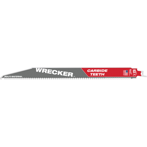 Wrecker Sawzall&reg; Blade, Carbide, 6 TPI, 12" L x 1" W - Milwaukee 48-00-5243CAN