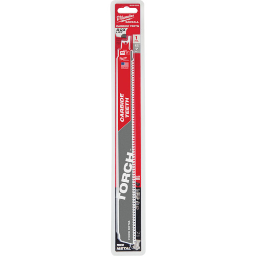 Sawzall&reg; Torch Blade, Carbide, 7 TPI, 12" L x 1" W - Milwaukee 48-00-5203
