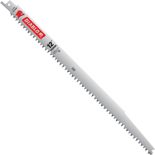 Lame de scie alternative pour l'&eacute;lagage Fleam Ground, 5 Dents par pouce, 12" lo - Diablo DS1205FGC