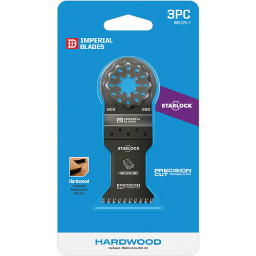 Starlock 1-3/8" Japanese Tooth Hardwood Blades - Imperial Blades IBSL220-3