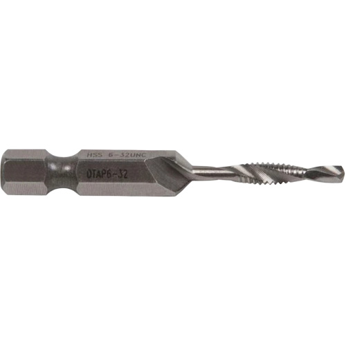 Drill/Tap Bit, #6, High Speed Steel - Greenlee DTAP6-32