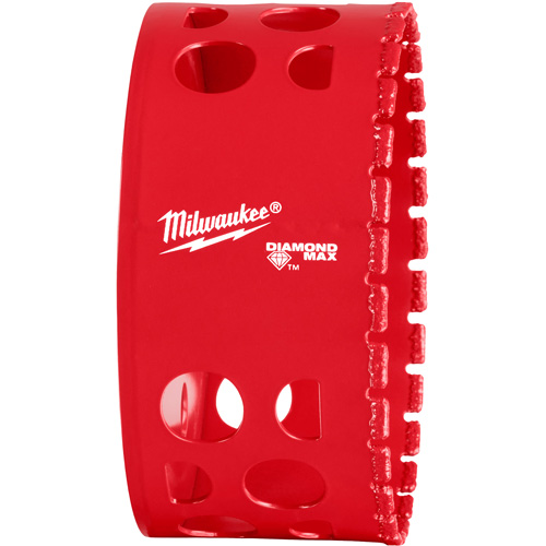 Foret pour scie-cloche Diamond Max, 3-5/8", Profondeur de la coupe 1-1/2", Losange - Milwaukee 49-56-5681