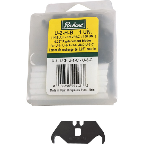 Replacement Hooked Blade, Single Style - Richard U-2-H-B