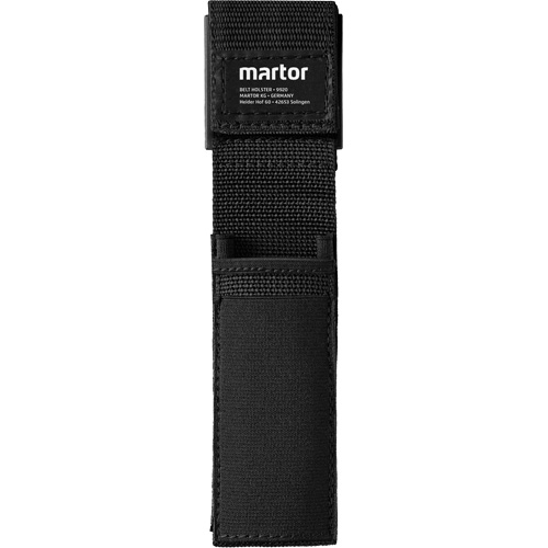 Small Fabric Belt Holster with Clip, Knife Holder, Nylon, 2 Pockets - Martor 9920.08