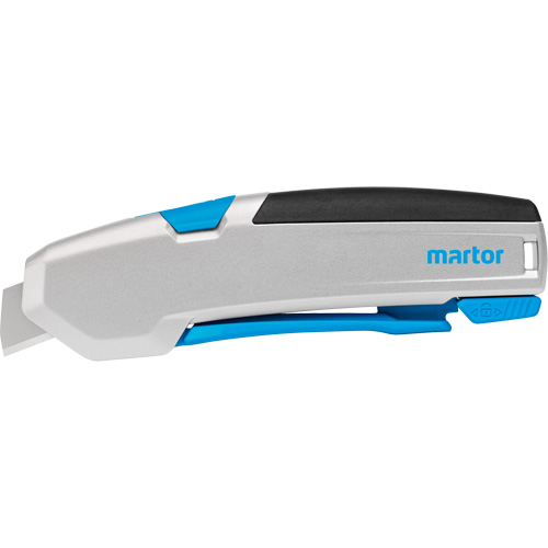 Couteau de s&eacute;curit&eacute; r&eacute;tractable Secubase 625 avec lame courte, 15 mm, Robuste, Prise en Aluminium - Martor 625095.02
