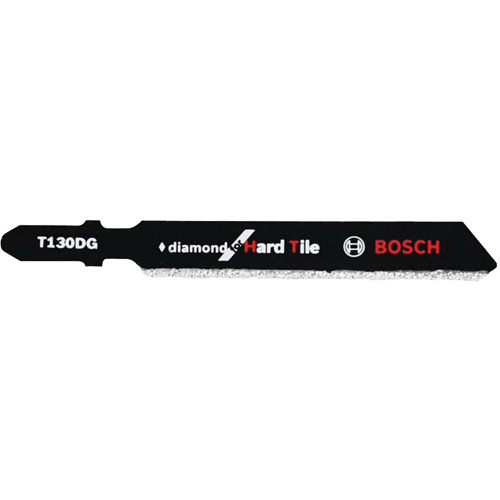Jigsaw Blade for Hard Tile, Diamond, T-Shank, 3-1/4" L, 30 TPI - Bosch T130DG
