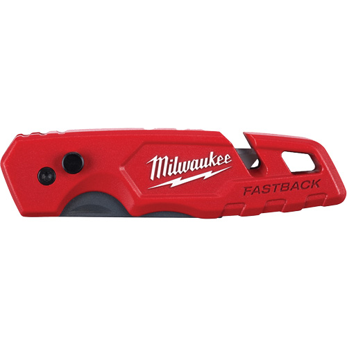 FASTBACK Folding Utility Knife, Metal Handle - Milwaukee 48-22-1501