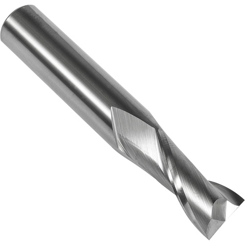 S108 30° Square End Mill, 9/16" Dia., 3-1/2" L, 2 Flutes, 9/16" Shank, Carbide - Dormer 7648540