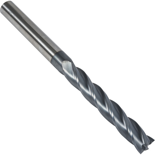 S237 30° Extra Long Square End Mill, 1/8" Dia., 3" L, 4 Flutes, 1/8" Shank, Carbide - Dormer 7648835