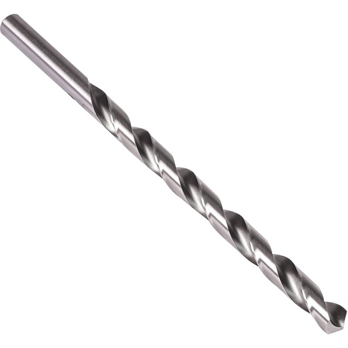 Extra Length Drill Bit, 1/4", High Speed Steel, 13" Flute, 118° Point - Precision 059716