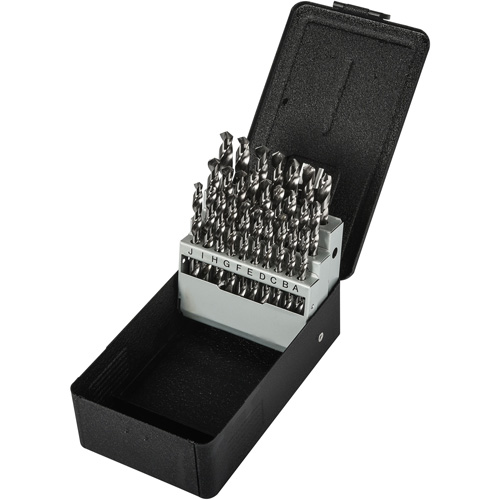 Jobber Length Drill Bit Set, 26 Pieces, High Speed Steel - Precision 5995593