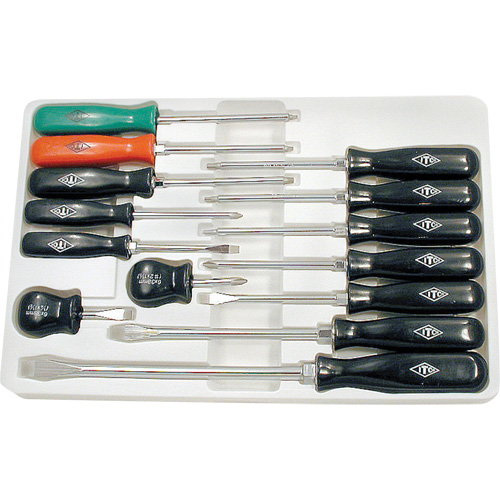 ISD-14 ITC&reg; Professional ABS Handle Screwdriver Set, 14 Pcs., Magnetic - JET 020911