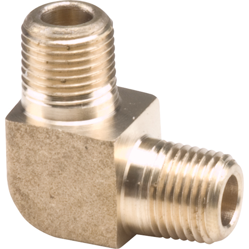 Male Pipe Elbows 90°, 1/4" x 1/8" Dia., Brass - Dominion D99-BA