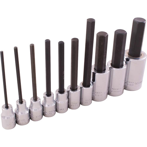 Jeu de douilles hexagonales SAE, Hexagonale, Prise 1/2"/3/8", 10 mr - Gray Tools 25610