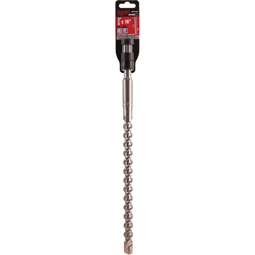 Heavy-Duty 4-Cutter Bit, 3/4", Spline Shank, Carbide - Milwaukee 48-20-4335