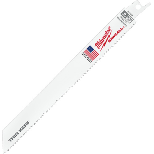 Lame de scie alternative Sawzall, Bim&eacute;tal, 8-1/2 Dents par pouce, 8" lo x 3/4" la - Milwaukee 48-01-7093