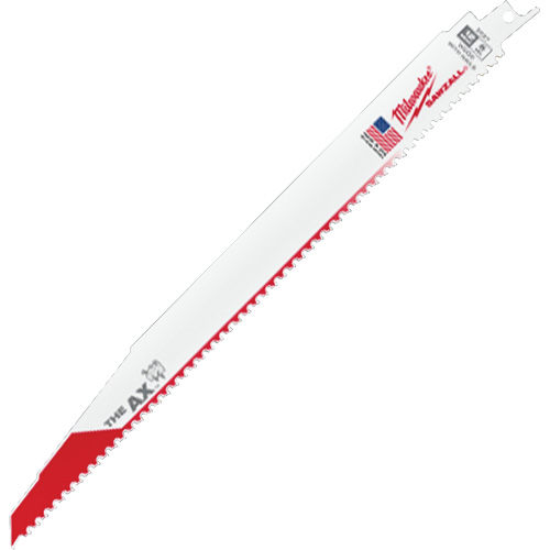 Lame de scie alternative Ax Sawzall, Bim&eacute;tal, 5 Dents par pouce, 12" lo x 1" la - Milwaukee 48-00-8027