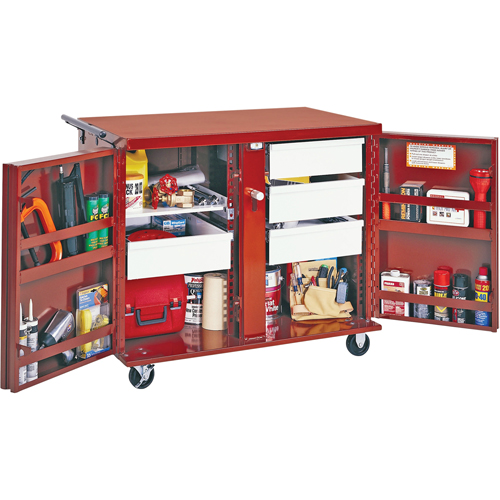 &eacute;tabli roulant, 43-7/8" la x 38-1/2" h x 26-7/8" p, Capacit&eacute; de 21,7 pi³ - Jobox By Crescent 676990