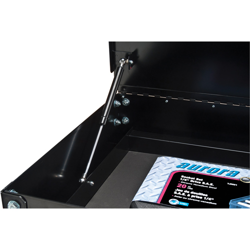 Chariot utilitaire, 4 tiroirs, 18" lo x 33" la x 39" h, Noir - Outils Aurora 