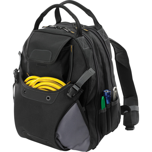44-Pocket Tool Backpack, 16" L x 13-1/4" W, Black, Polyester - Kuny's SW1134
